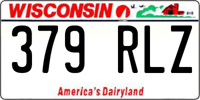 WI license plate 379RLZ