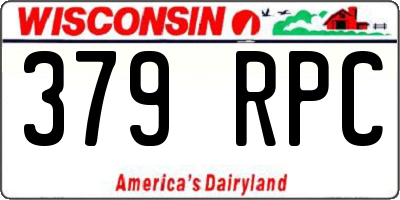 WI license plate 379RPC
