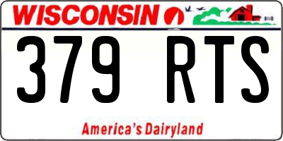 WI license plate 379RTS