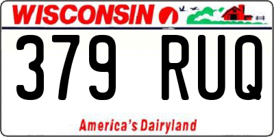 WI license plate 379RUQ