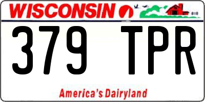 WI license plate 379TPR