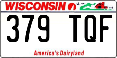 WI license plate 379TQF