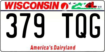 WI license plate 379TQG