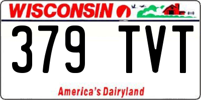 WI license plate 379TVT
