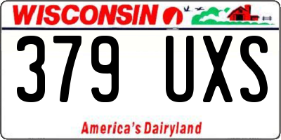 WI license plate 379UXS