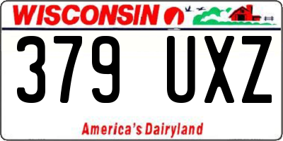 WI license plate 379UXZ