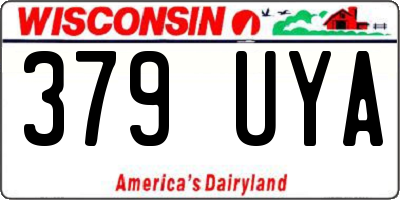 WI license plate 379UYA