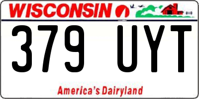 WI license plate 379UYT