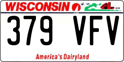 WI license plate 379VFV