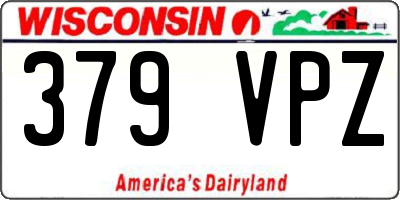 WI license plate 379VPZ
