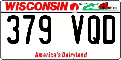 WI license plate 379VQD