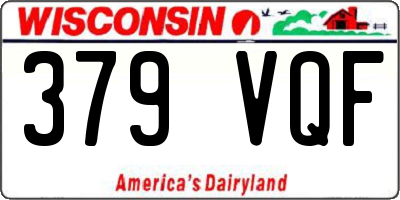WI license plate 379VQF