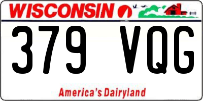 WI license plate 379VQG