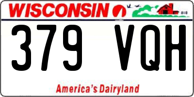 WI license plate 379VQH