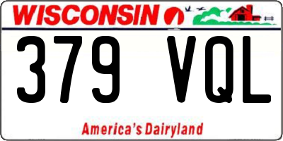 WI license plate 379VQL