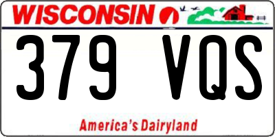 WI license plate 379VQS