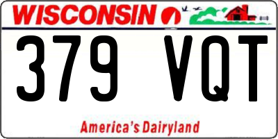 WI license plate 379VQT