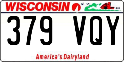 WI license plate 379VQY