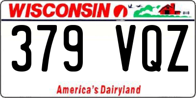 WI license plate 379VQZ