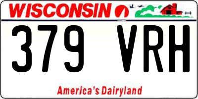 WI license plate 379VRH