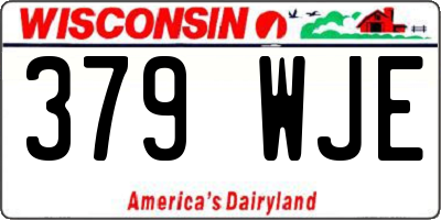 WI license plate 379WJE