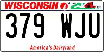 WI license plate 379WJU