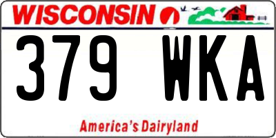 WI license plate 379WKA