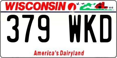 WI license plate 379WKD