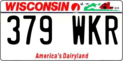 WI license plate 379WKR