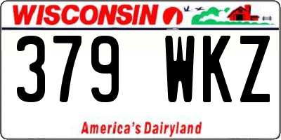 WI license plate 379WKZ