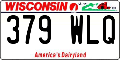 WI license plate 379WLQ