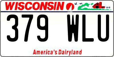 WI license plate 379WLU