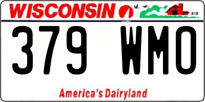 WI license plate 379WMO