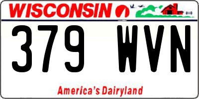 WI license plate 379WVN