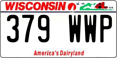 WI license plate 379WWP