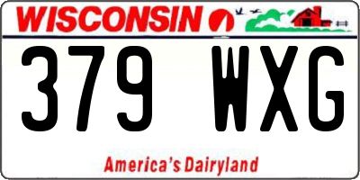 WI license plate 379WXG