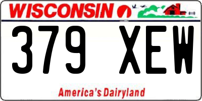 WI license plate 379XEW