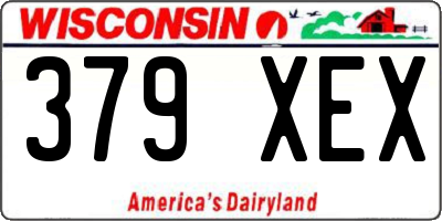 WI license plate 379XEX