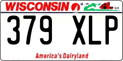 WI license plate 379XLP