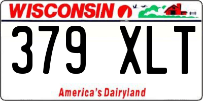 WI license plate 379XLT