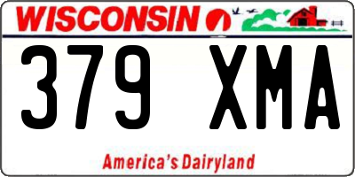 WI license plate 379XMA