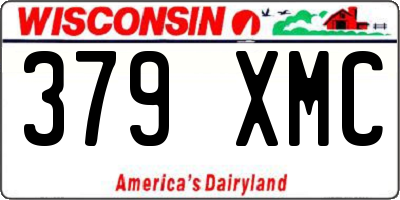 WI license plate 379XMC