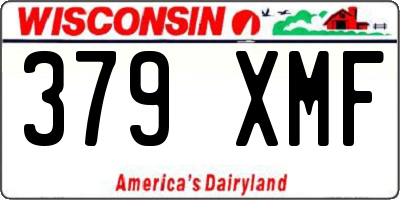 WI license plate 379XMF