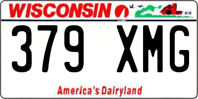 WI license plate 379XMG