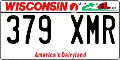 WI license plate 379XMR