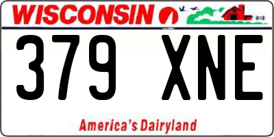 WI license plate 379XNE