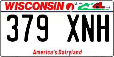 WI license plate 379XNH