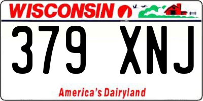 WI license plate 379XNJ
