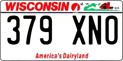 WI license plate 379XNO