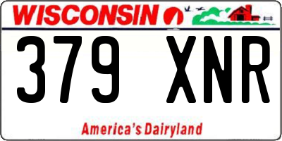 WI license plate 379XNR